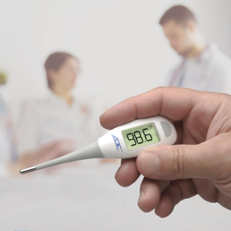 ADC Fast Read Digital Thermometer, Flexible Tip and Large Quick Read LCD Display with Color-coded Backlighting - Image 3